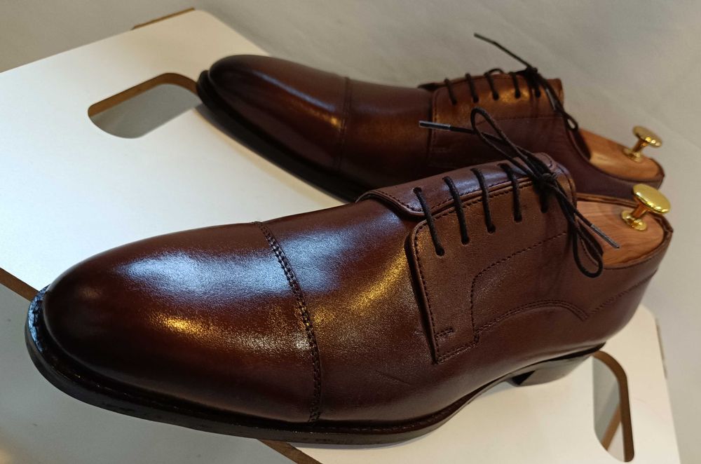 Pantofi derby 43 44 de lux lucrati manual La Maison Du Chausseur NOI