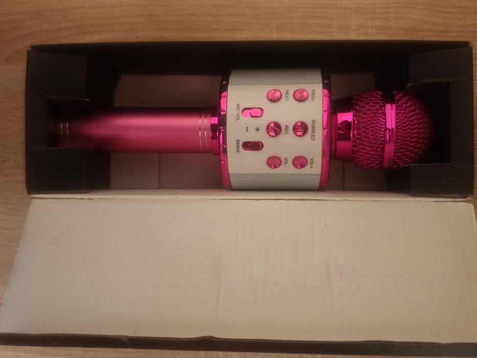 Караоке-микрофон WS-858L Bluetooth с колонкой
