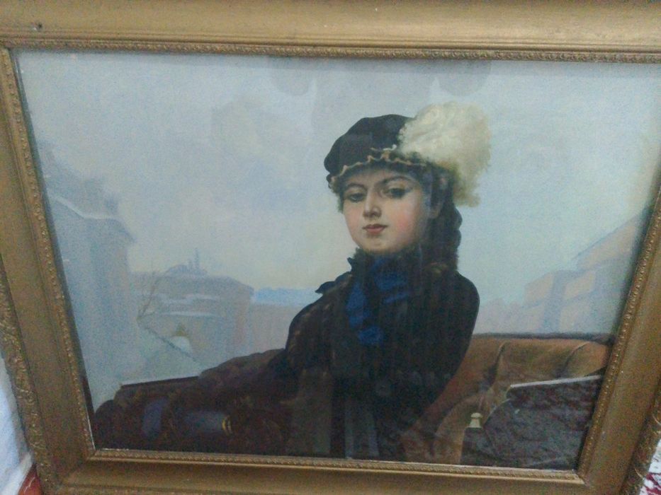 Картина " Незнакомка " антиквариат