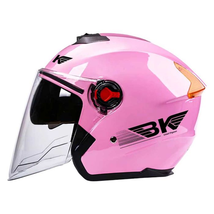 Casca Moto/Scuter/ATV, viziera dubla, marime universala, Roz
