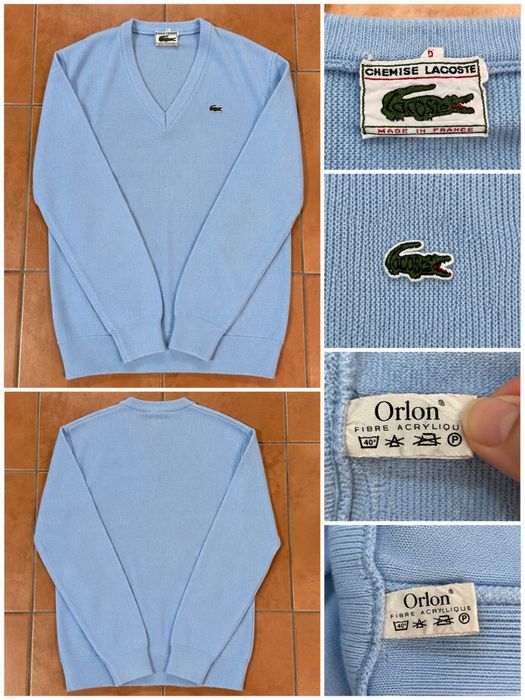 Chemise Lacoste Vintage V-neck