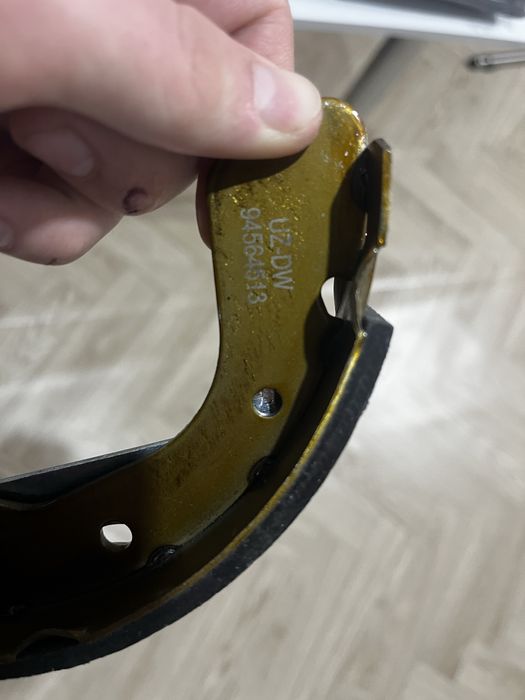 Задние колодки, shevrolet daewoo