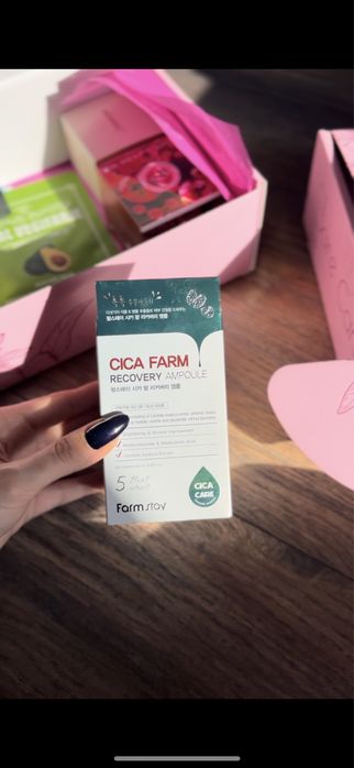 Озаряващ крем Enough и ампула Farmstay