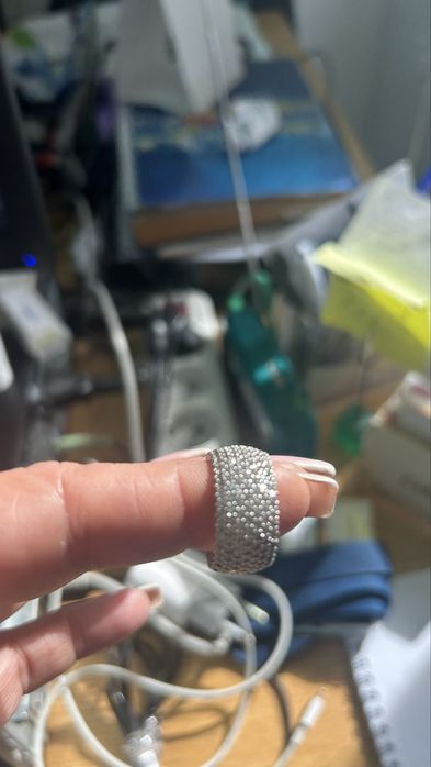 Сребърен пръстен с цирконий