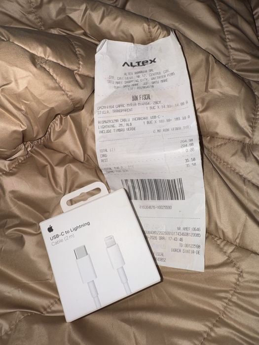 Cablu Original iPhone 2m