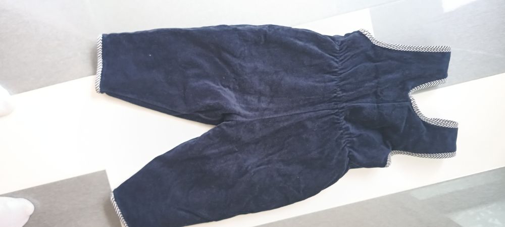 Подплатен велурен гащеризон 12-18 м