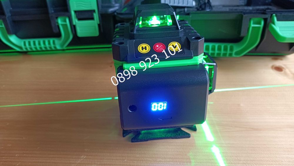 Нов Лазерен 4D нивелир 16 линии Зелен лъч лазерен нивелир до 30 метра