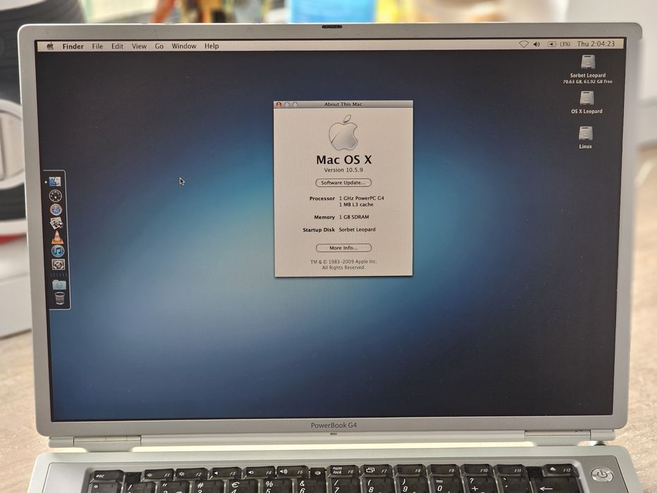 Apple PowerBook G4 15" 1.0 (Ti) (2004)