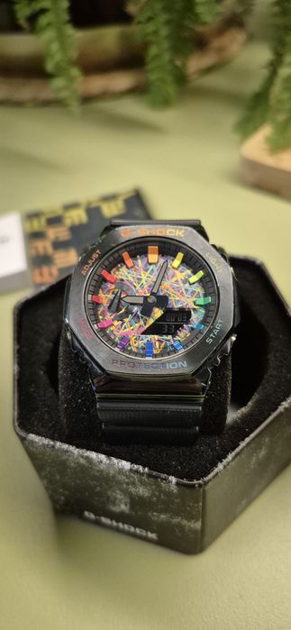 ЧИСТО НОВ Casio G-Shock GM-2100B "CasiOak" Metal – Лимитиран Кастъм от IFL Watches (Пълен комплект)