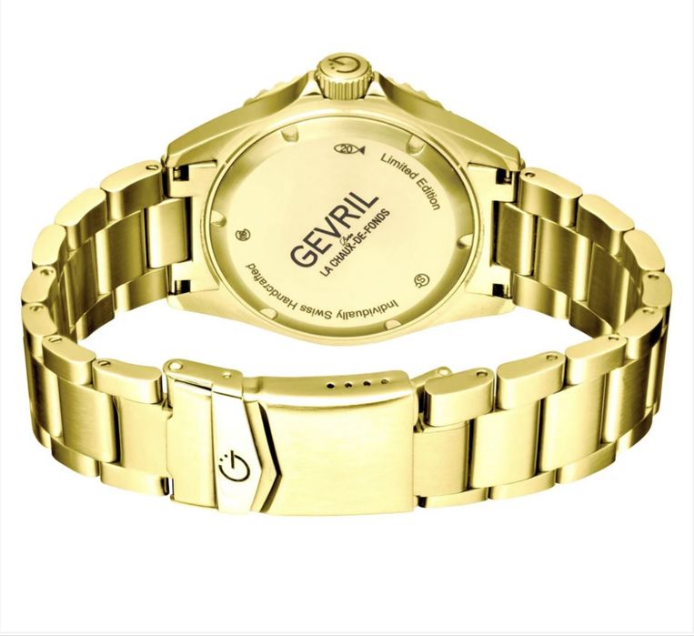 Ceas autentic Gevril Gv2 full yellow gold cu cutie și acte