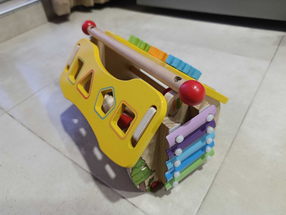 Дървен сортер 4 в 1