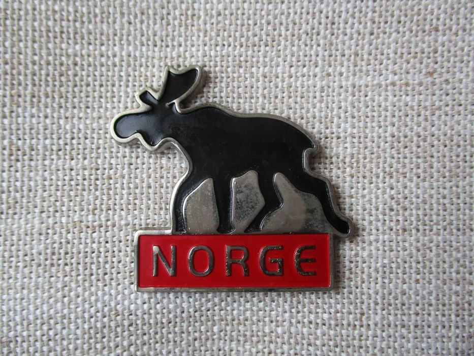 Magnet de frigider, elan, Norge, metalic