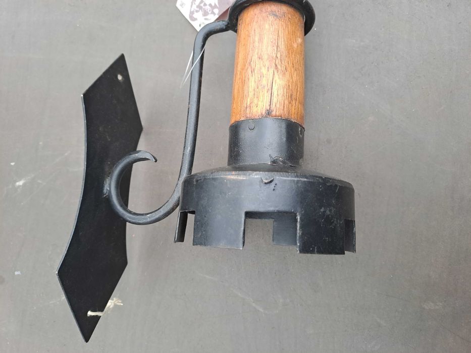 faclie medievala lemn metal 45 cm