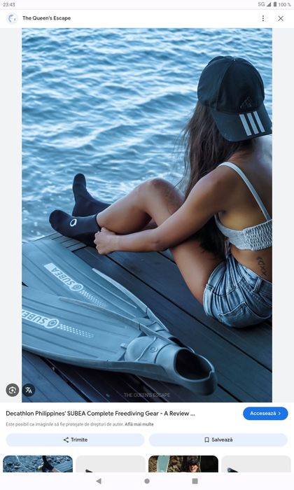 Freediving spearfish Decathlon Subea longfins marimea 40