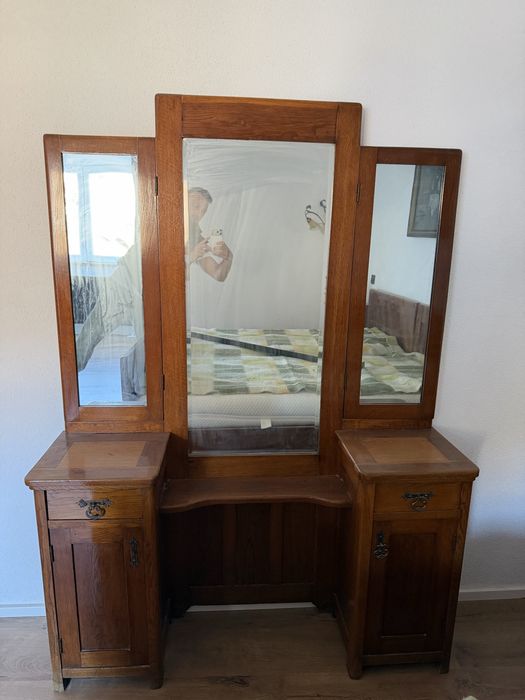 Vand dormitor lemn masiv rustic