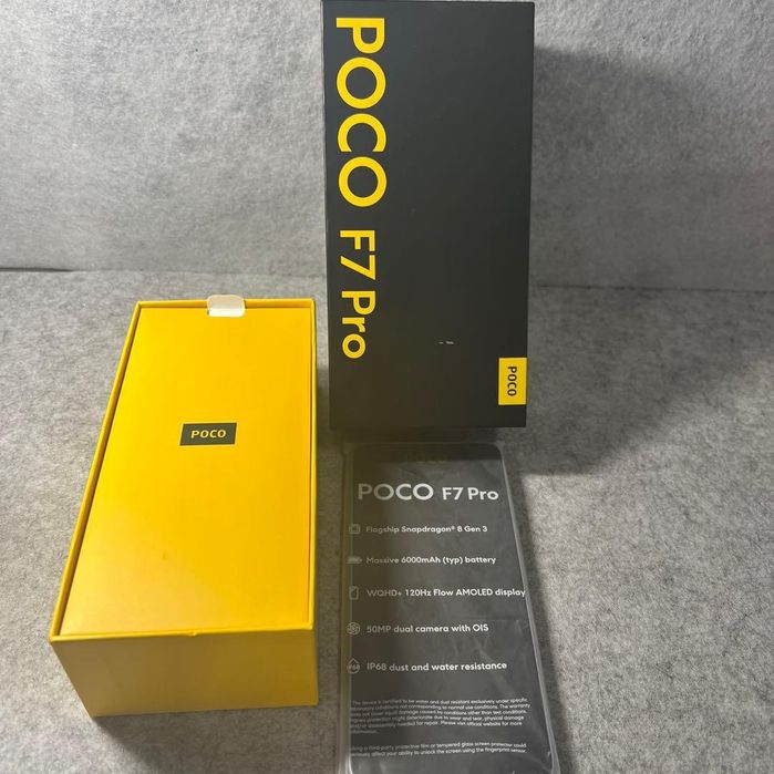 Poco F7 Pro 12/512 GB karopka dakunent hamma narsasi bor