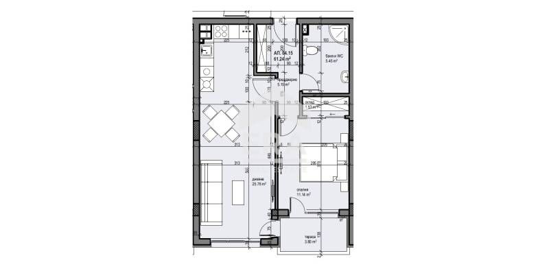 Продава се Двустаен апартамент в Банкя - 68 кв.м за 2008 €/кв.м - Снимка #2