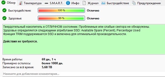 Ssd 2 tb отлчном состояни