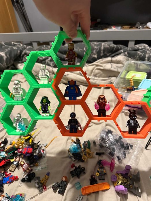 LEGO | Suport | Stand | Display modular colecție figurine pt. 5 buc.