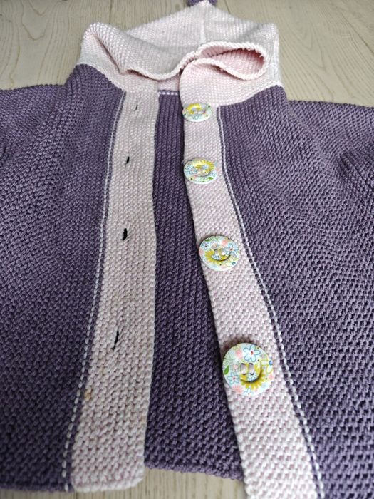 Pulover bluza pentru copii Urban Wool cu gluga din lana merinos 2-4 an