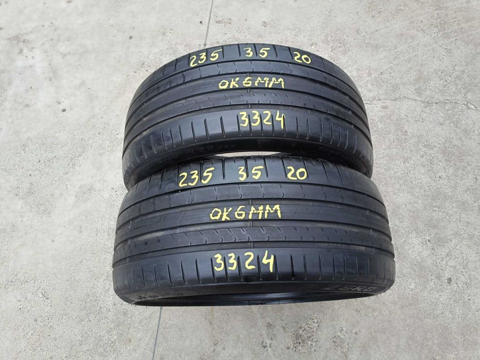 Doua anvelope vara 235 35 20 pirelli p zero pz4 pncs 6mm dot 3324