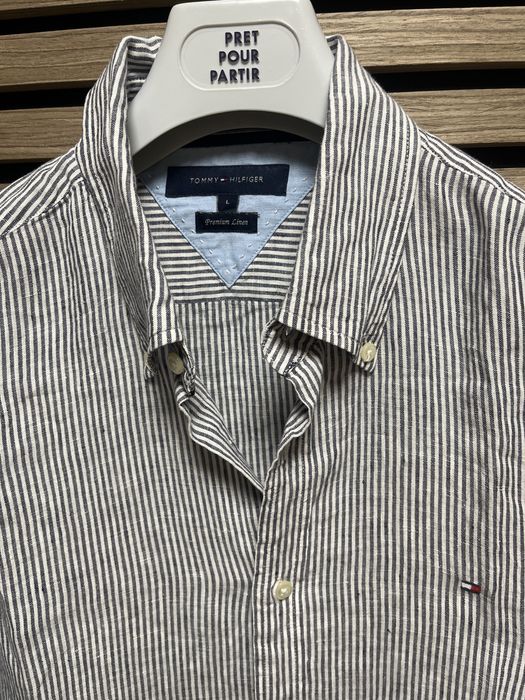 Tommy Hilfiger - Premium Linen НОВА Ленена  риза -  Л/ХЛ / Оригинал