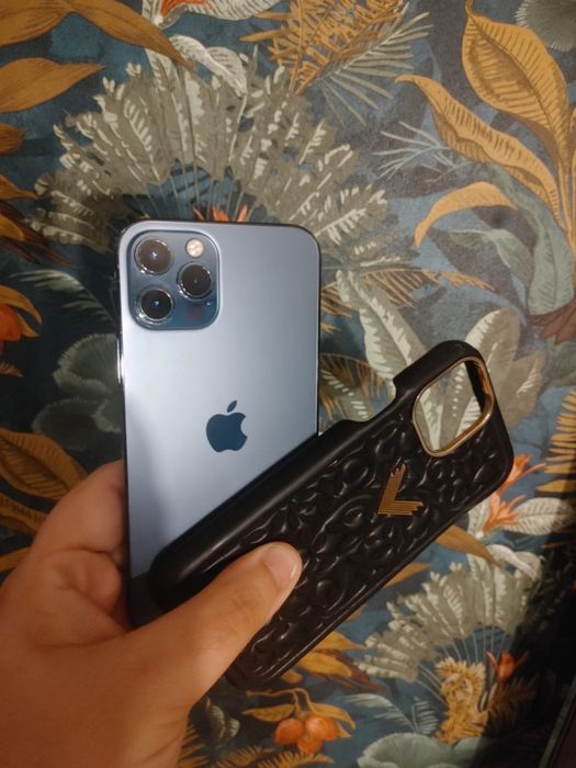 Iphone 12 Pro 128gb Pacific Blue 5G Velante husa cadou 77% baterie