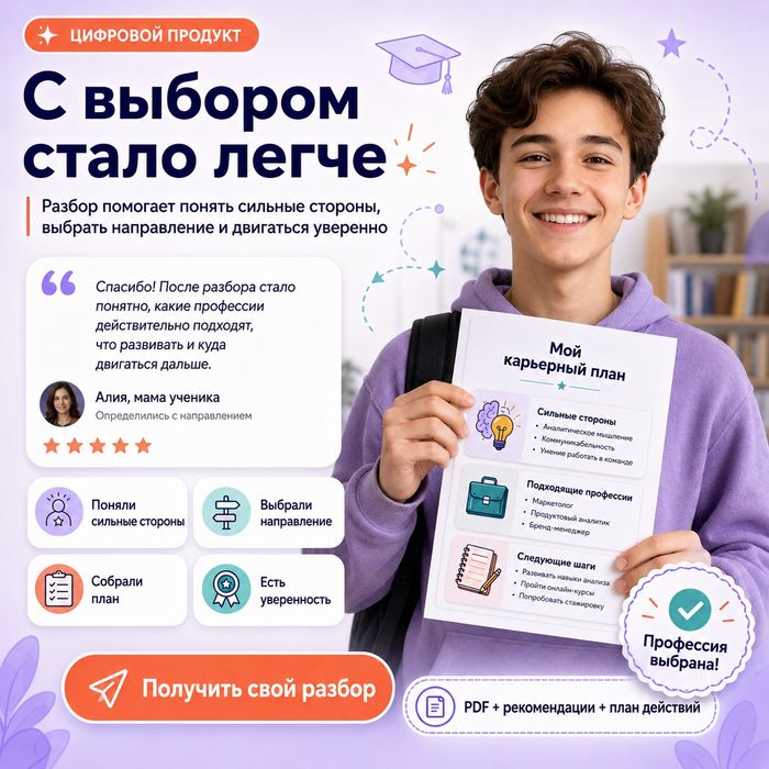 Какую профессию выбрать — персональный разбор