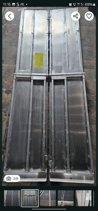 Rampa din aluminiu portabila pentru scaun cu rotile