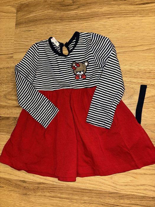 Коледни дрешки, /блузка с Мики и Мини/ рокля каре и мече