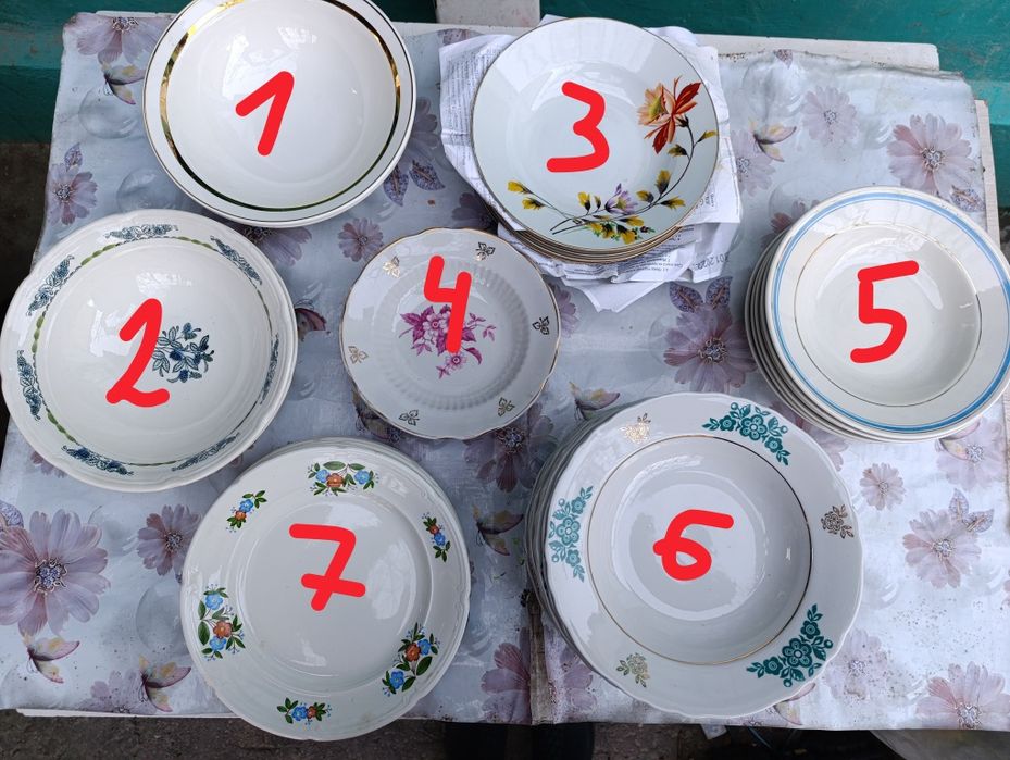 Тарелки Новые глубокие и мелкие. Размеры в описании.