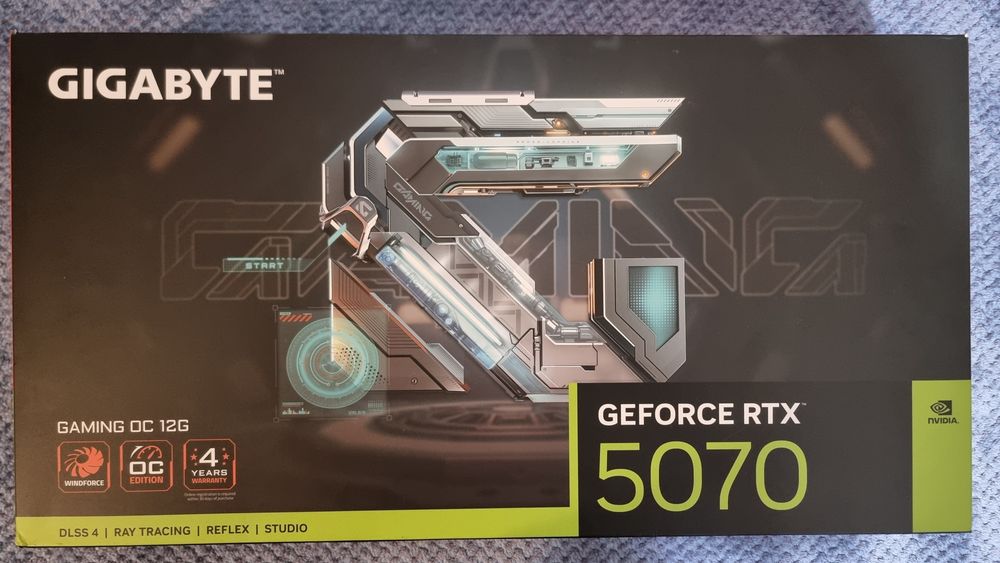 Placa video GIGABYTE RTX 5070 GAMING OC, 12GB GDDR7, 192-bit