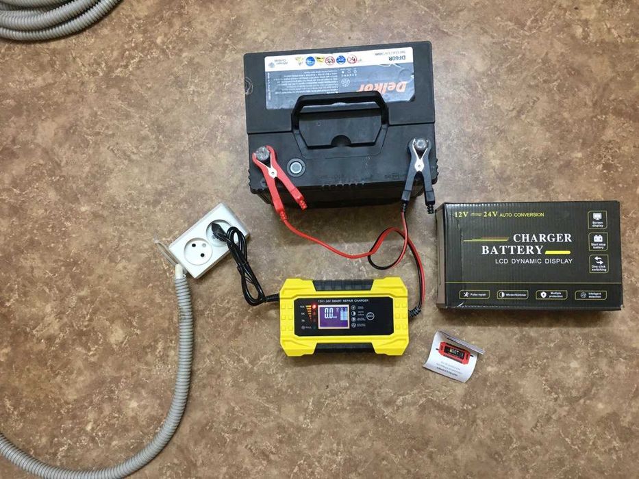 Зарядное устройство для аккумулятора автоматическое 12-24 вольта