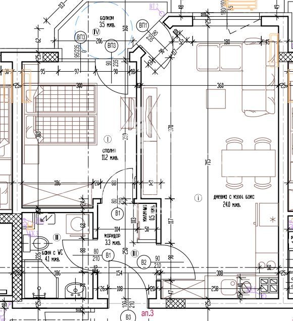 Двустаен апартамент в новострояща се жилищна сграда в ж.к. Трошево