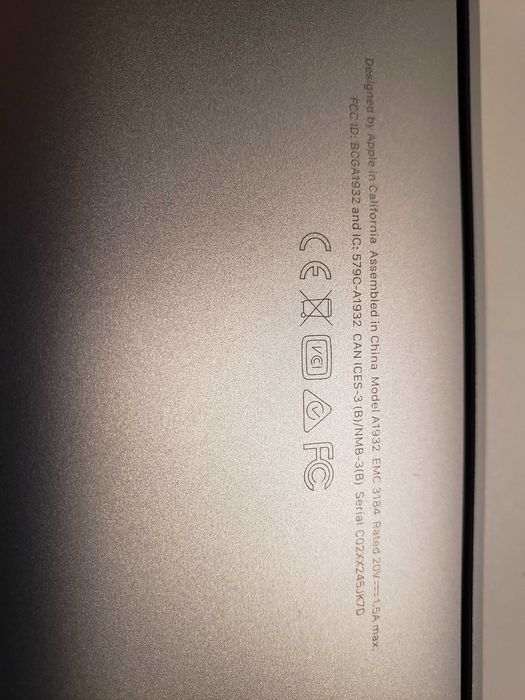 MacBook Air "Core i5" 13" Early 2019 Retina Display