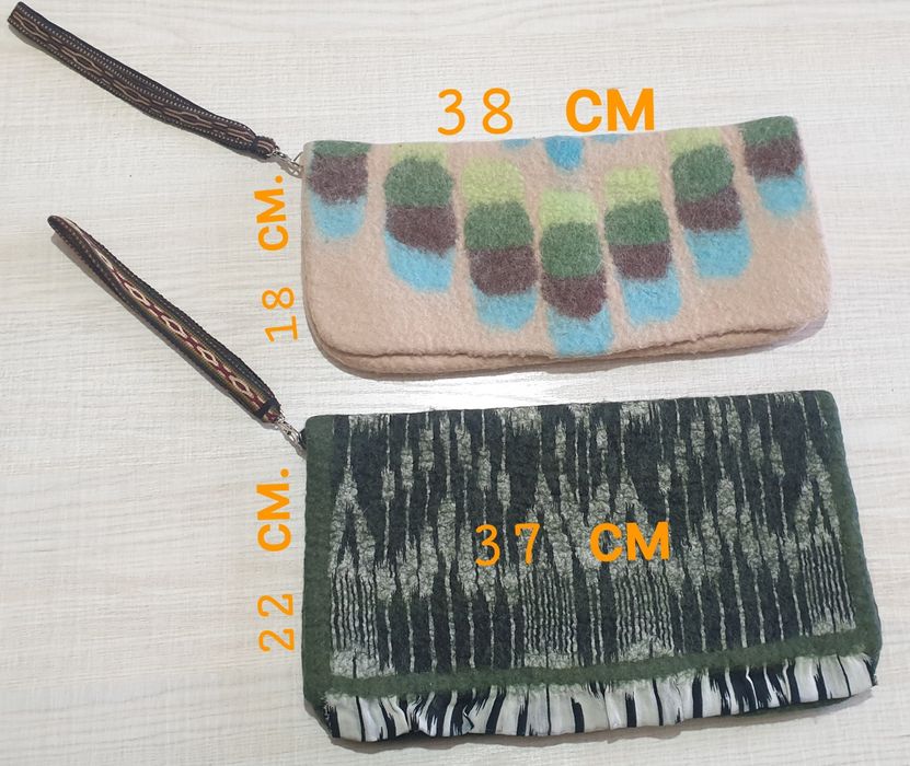 Сумки-клатчи ручной работы из натуральной шерсти