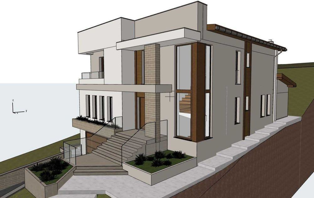 Casa la roșu de vânzare, 330 mp util, teren 2000 mp