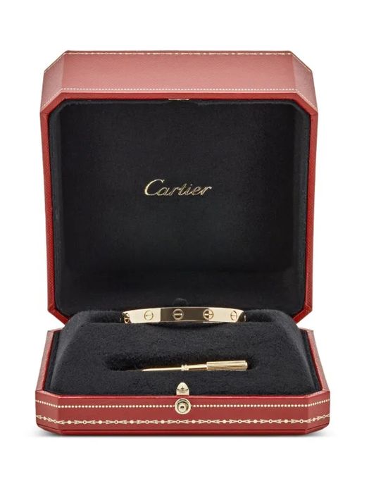 Vand aur 18 k sub forma de bratara cartier love 33 grame. La pret spot