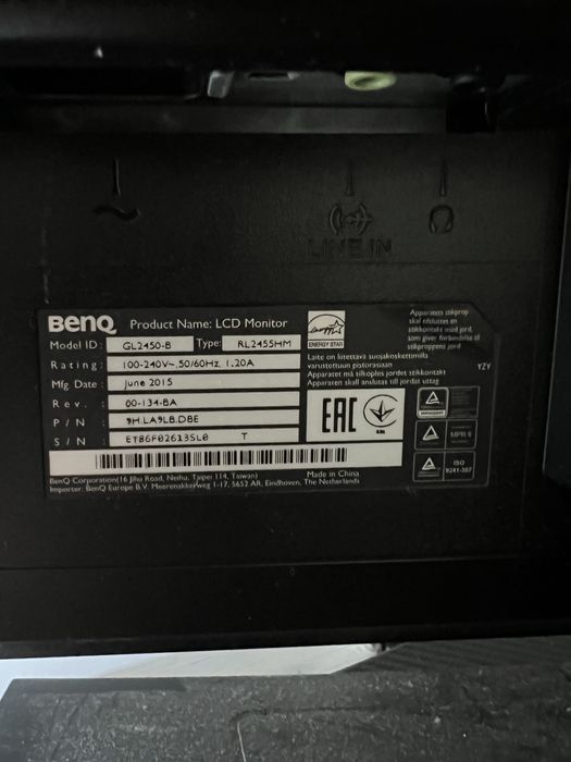 Monitor de gaming 24’ BenQ