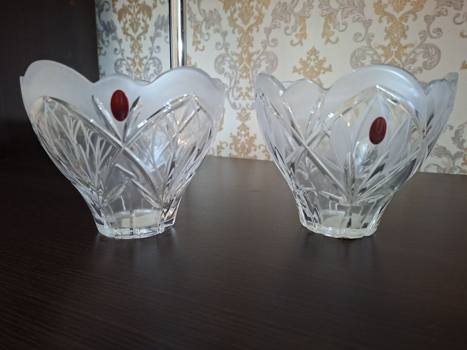 Хрусталь вазы конфетницы новые
