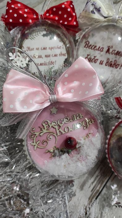 Коледна топка със снимка