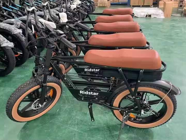 Електрически велосипед Ridstar CR20 – 1000W, 48V, 20" Fat гуми, 15Ah