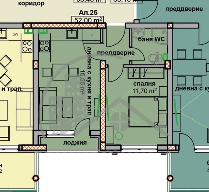 Продава се Двустаен апартамент в Бяла - 52 кв.м за 579 €/кв.м - Снимка #3