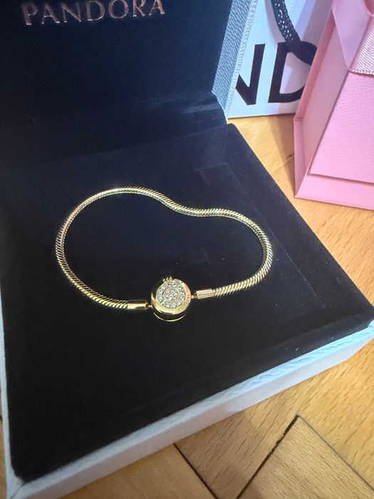 Bratara Pandora aurie de Argint