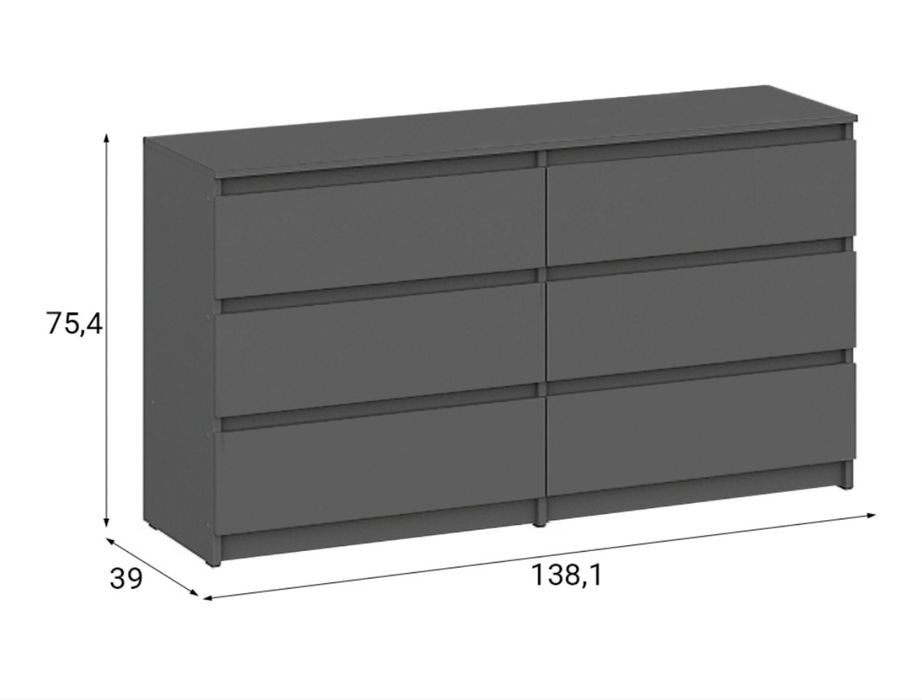 Комод графит 45.000 тг.