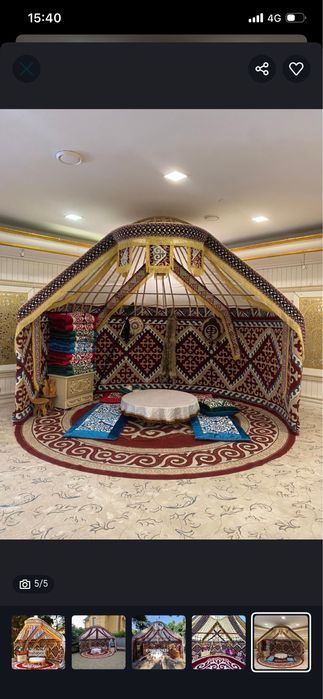 Прокат стол стулья посуда юрта оформления