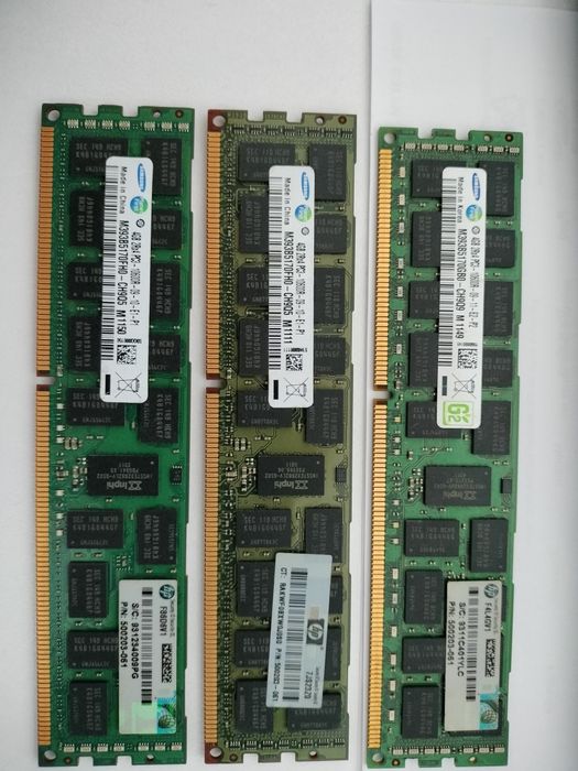 5 x4G DDR3 10600R si 1 x4G DDR3 12800R