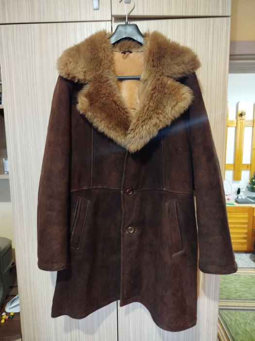 Мъжки кожух от естествена кожа