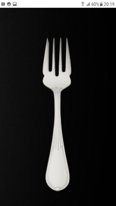 Продавам сребърен прибор вилица за риба Белведере Robbe Berking