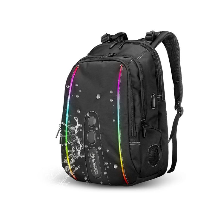 Marvo Gaming Backpack 15.6" RGB with Bluetooth Speaker - MARVO-BA-02